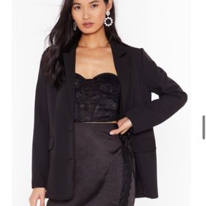 Black Double-Breasted Blazer